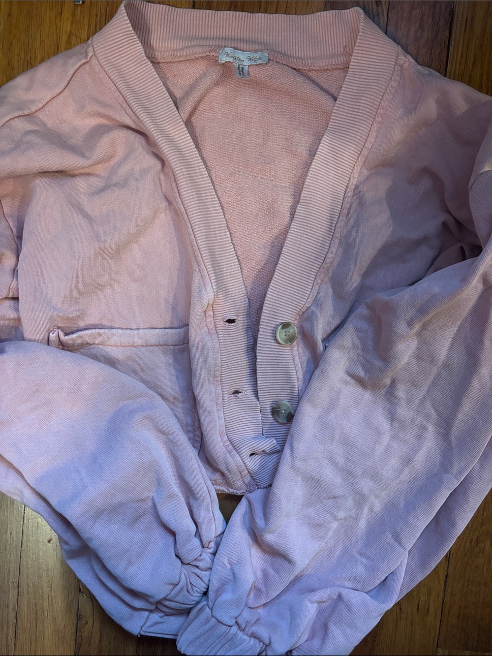 Light Pink Women's 100% Cotton Cardigan